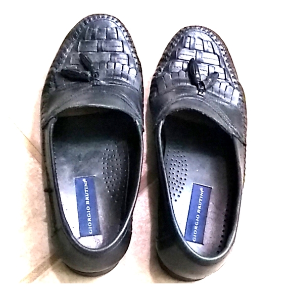 Men\'s GIORGIO BRUTINI shoes leather loafer sz 10 main image 8
